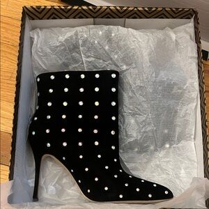 🖤L’AGENCE Mariette Iridescent Bootie In Black size 7 1/2 ♠️